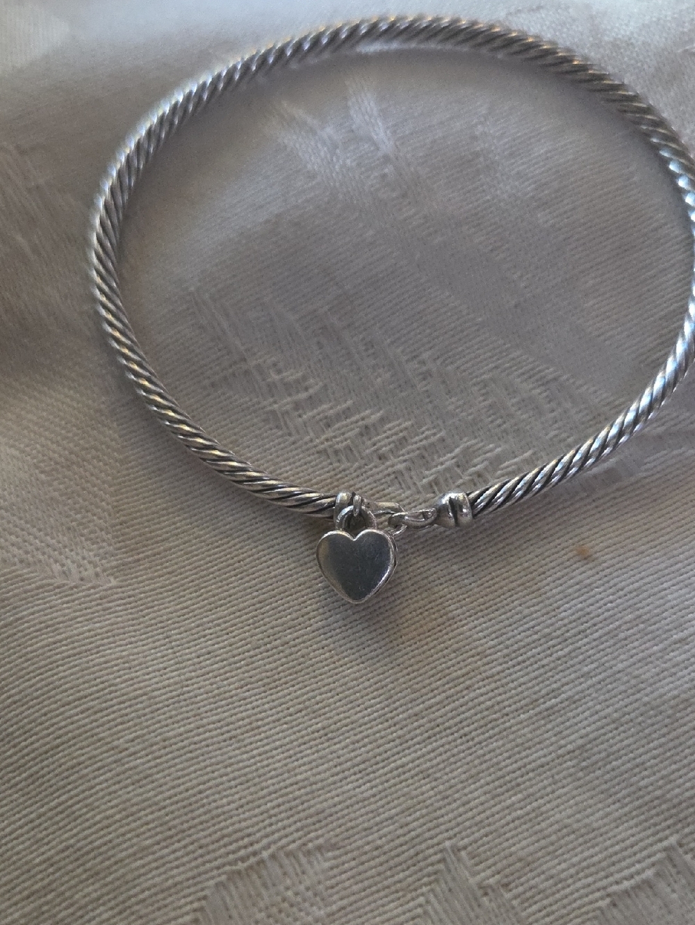 David Yurman Cable Collectibles Heart Lock Bracelet with Diamonds - Picture 15 of 16